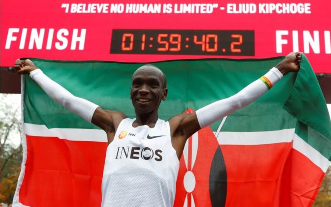 Eliud Kipchoge, premier homme à courir un marathon en moins de 2 heures